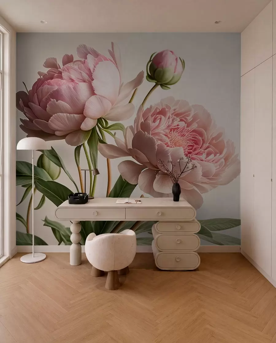 murales de pared flores de acuarela u70658
