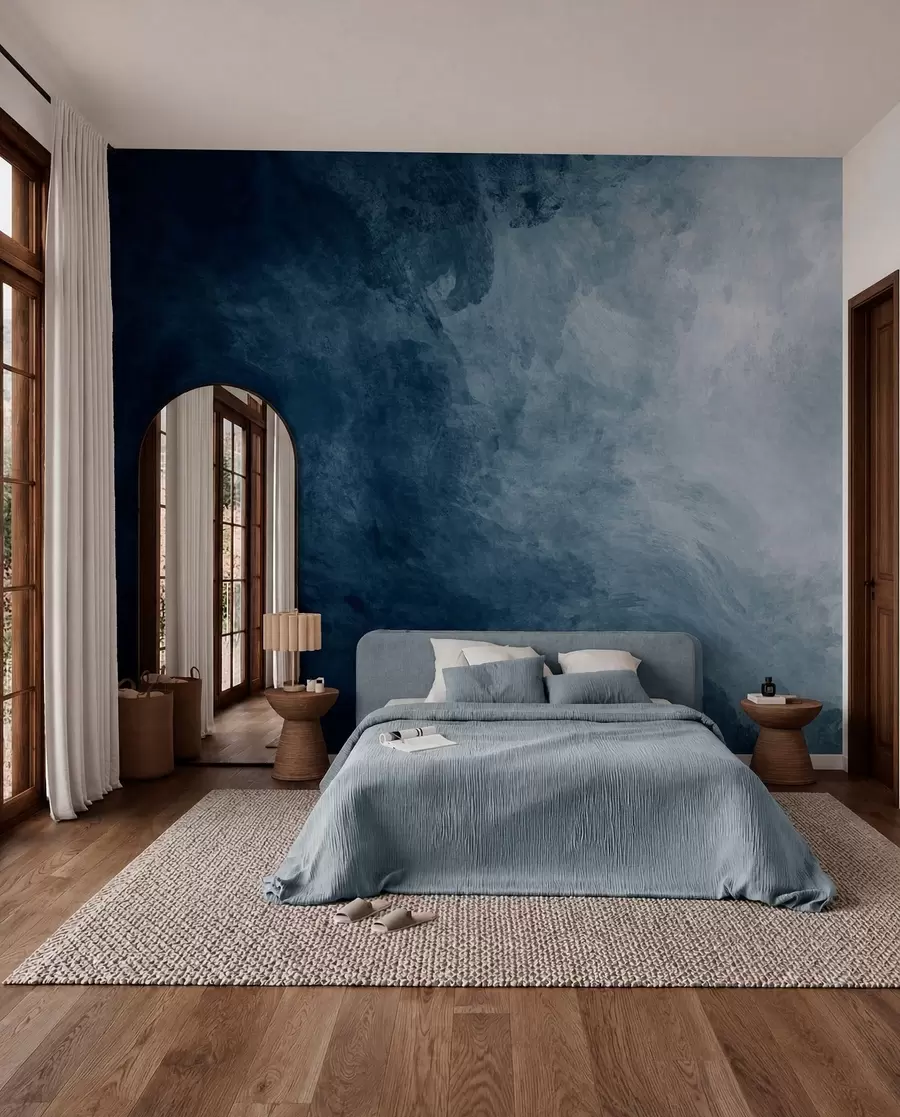murales de pared Agua, nube y gris u03136