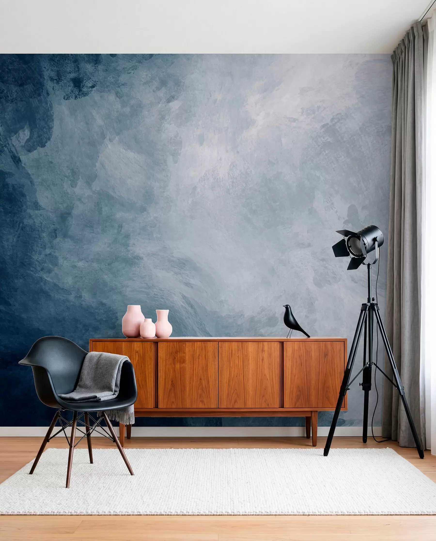 murales de pared Agua, nube y gris u03136