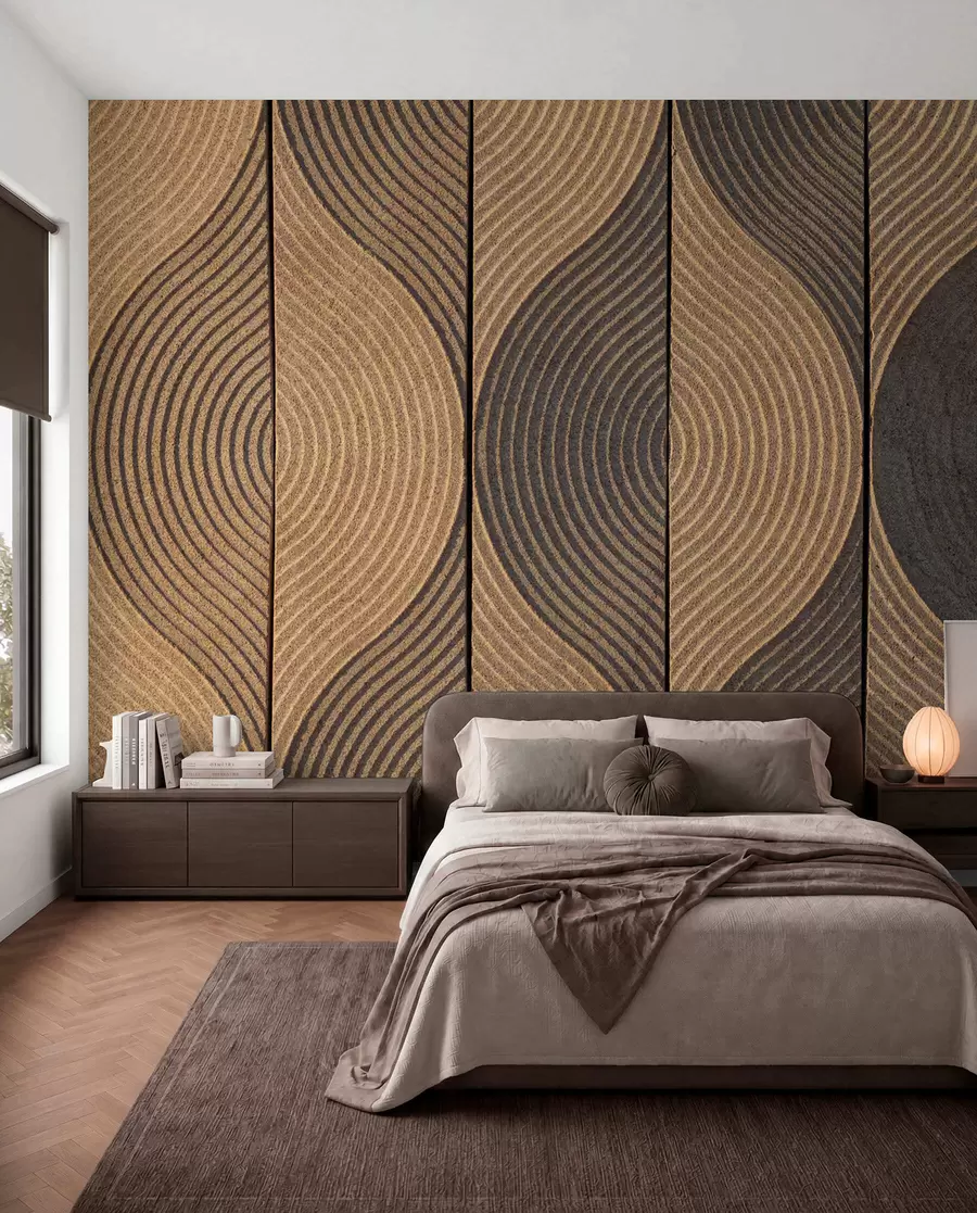 murales de pared Ondas al estilo oriental u75837