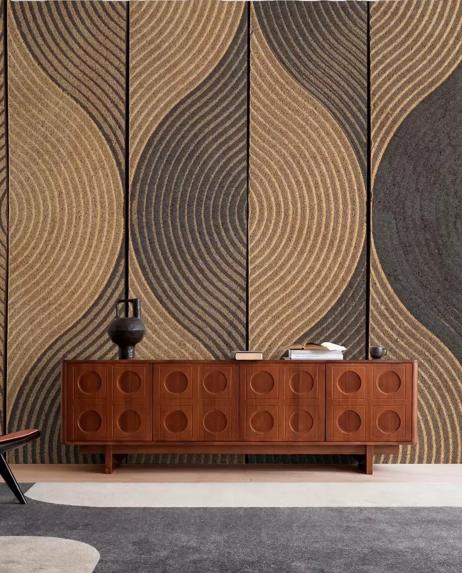 murales de pared Ondas al estilo oriental u75837