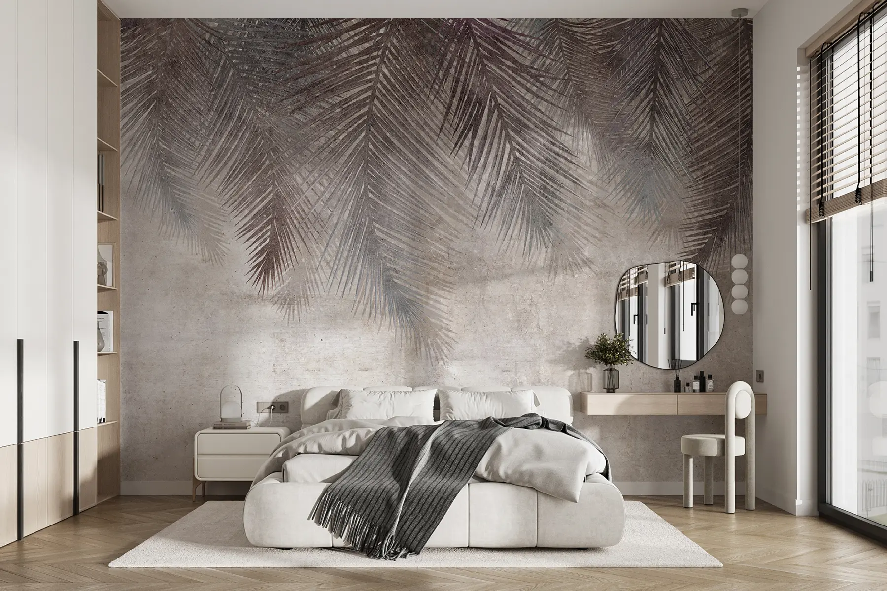 murales de pared Hojas de palma u94835