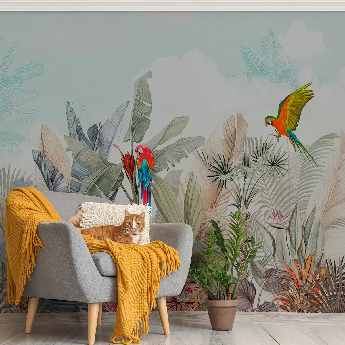 murales de pared paisaje tropical u95037
