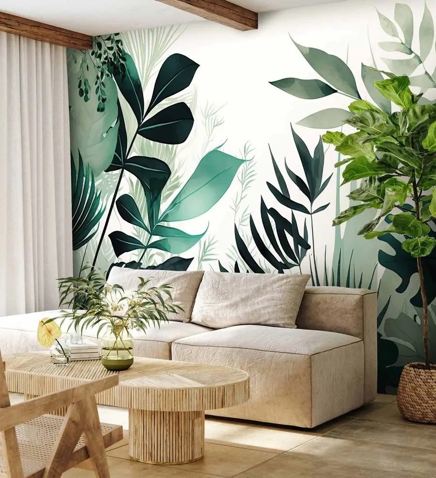Murales de pared Hojas verdes u75434 murales de pared Hojas verdes u75434