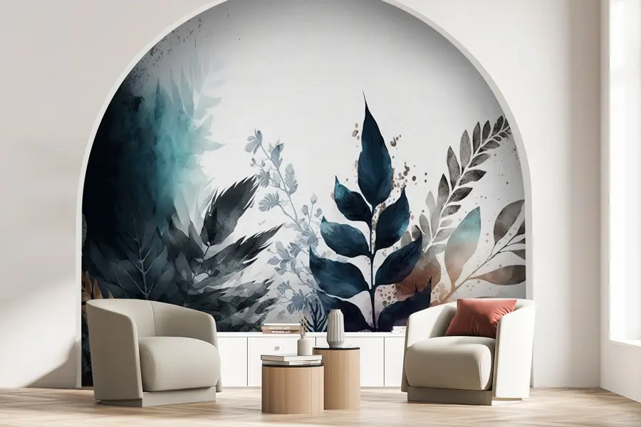 Murales de pared Hojas de acuarela u75436 murales de pared Hojas de acuarela u75436