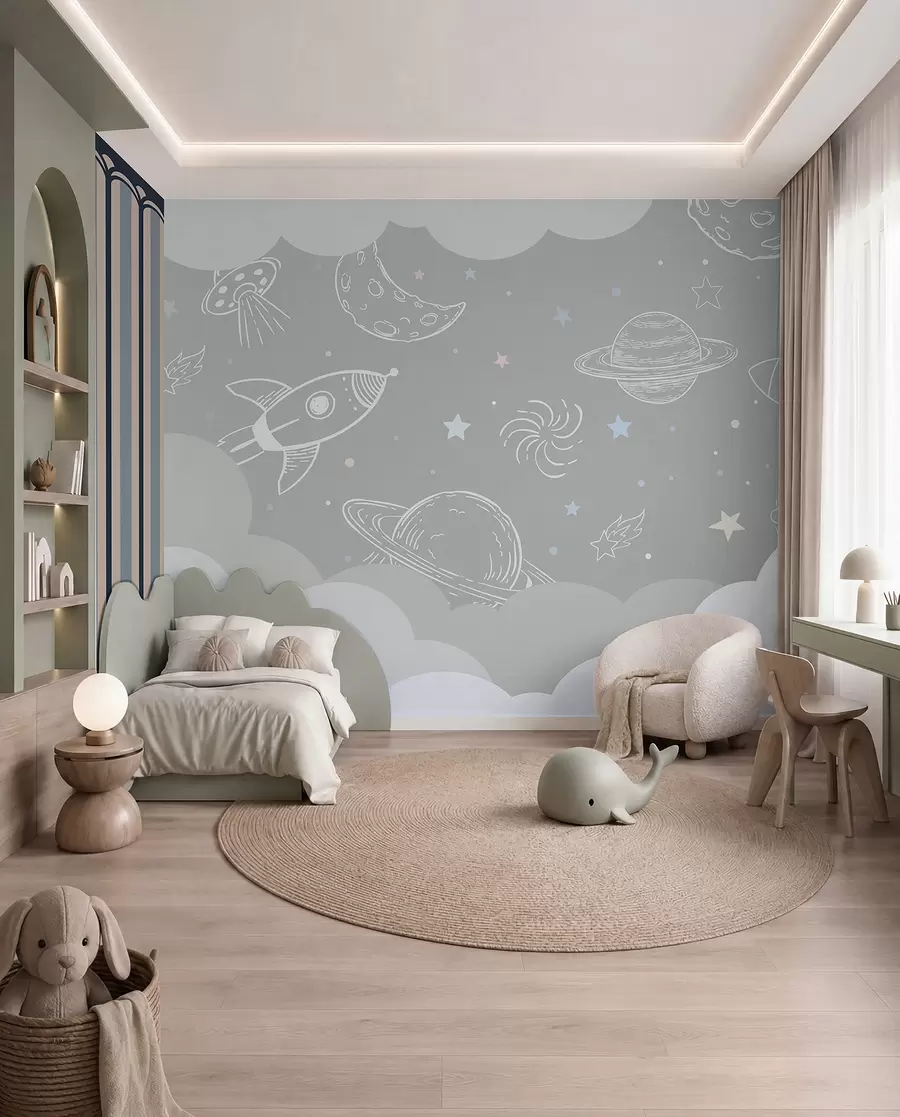 murales de pared cielo espacial u94636