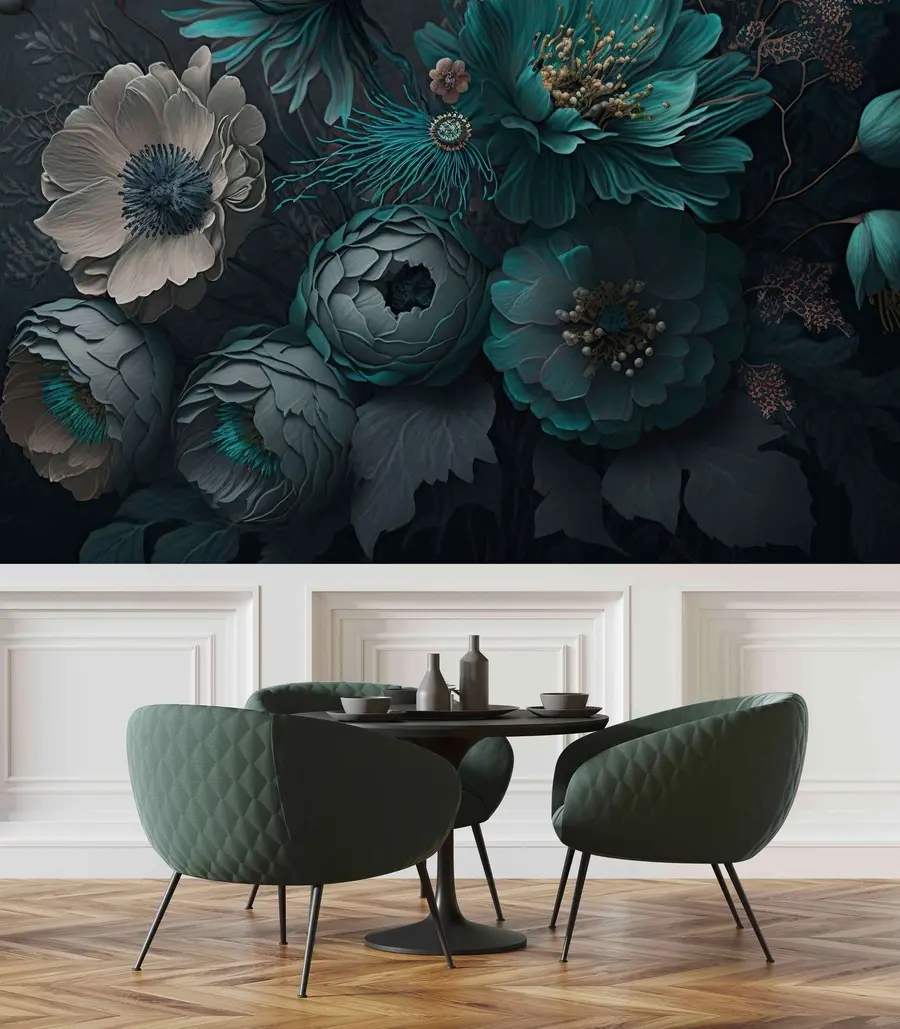 murales de pared flores de la mañana u75405