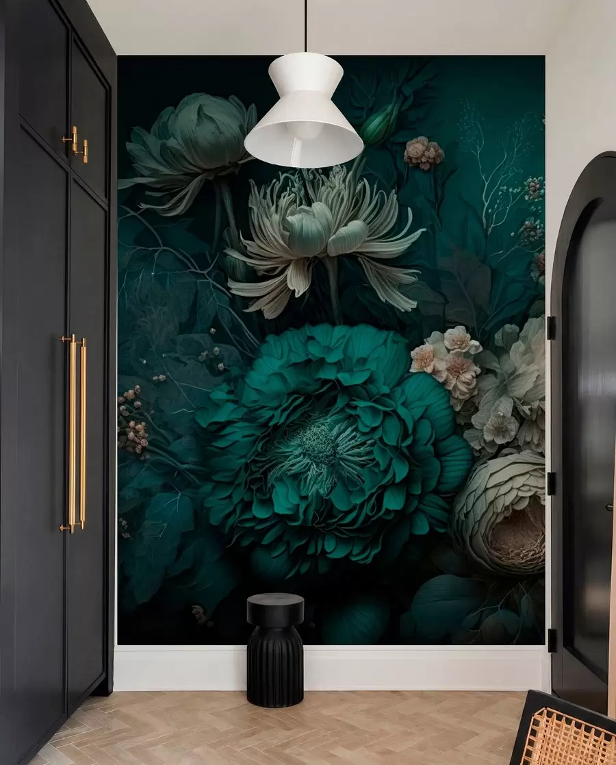 murales de pared noche de flores u75402