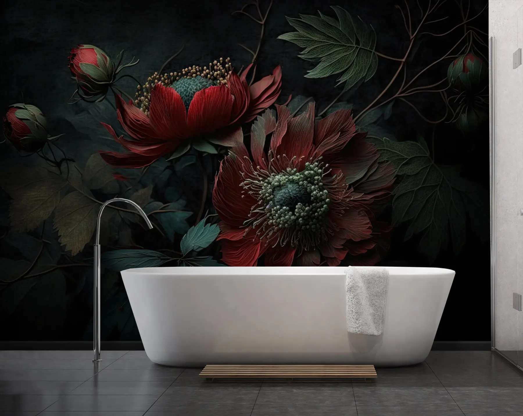 murales de pared Flores bonitas u75403