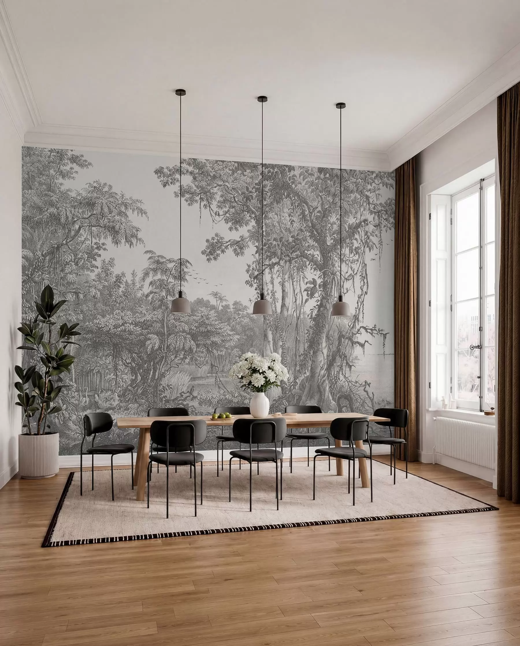 murales de pared Estudio del bosque u95795