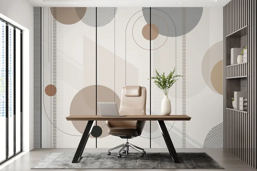 murales de pared abstracción geométrica u95379