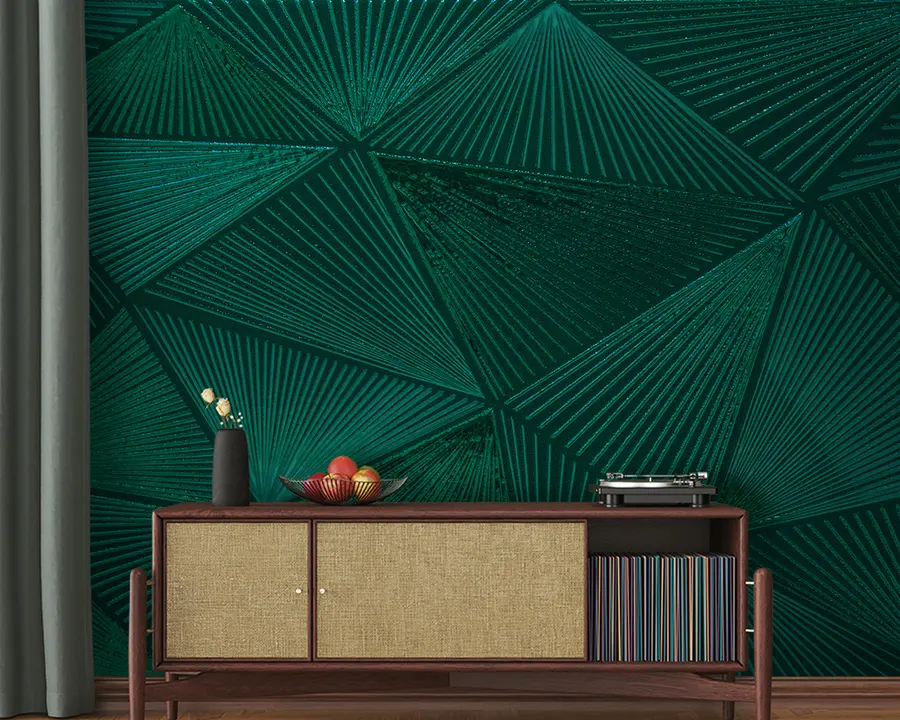 murales de pared Azulejos de mosaico verde oscuro u96289