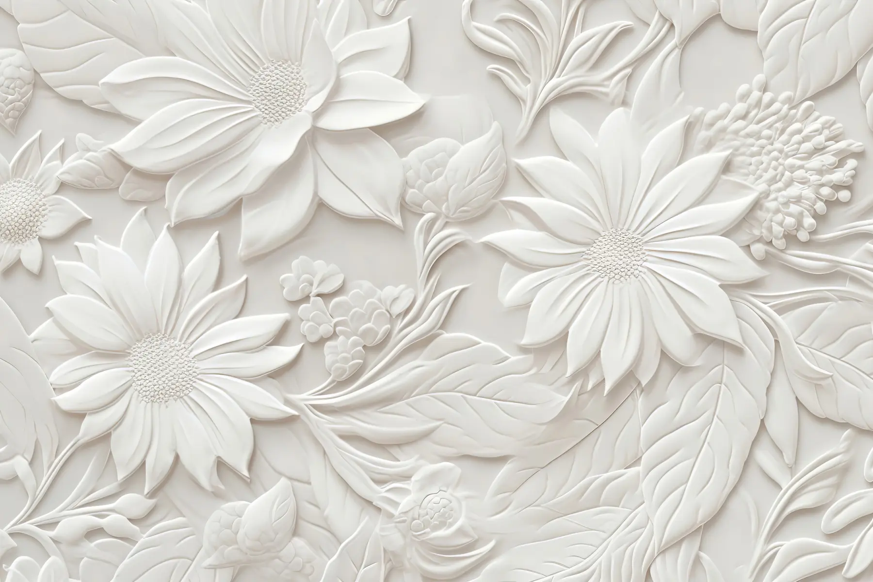murales de pared flores en 3D u96695