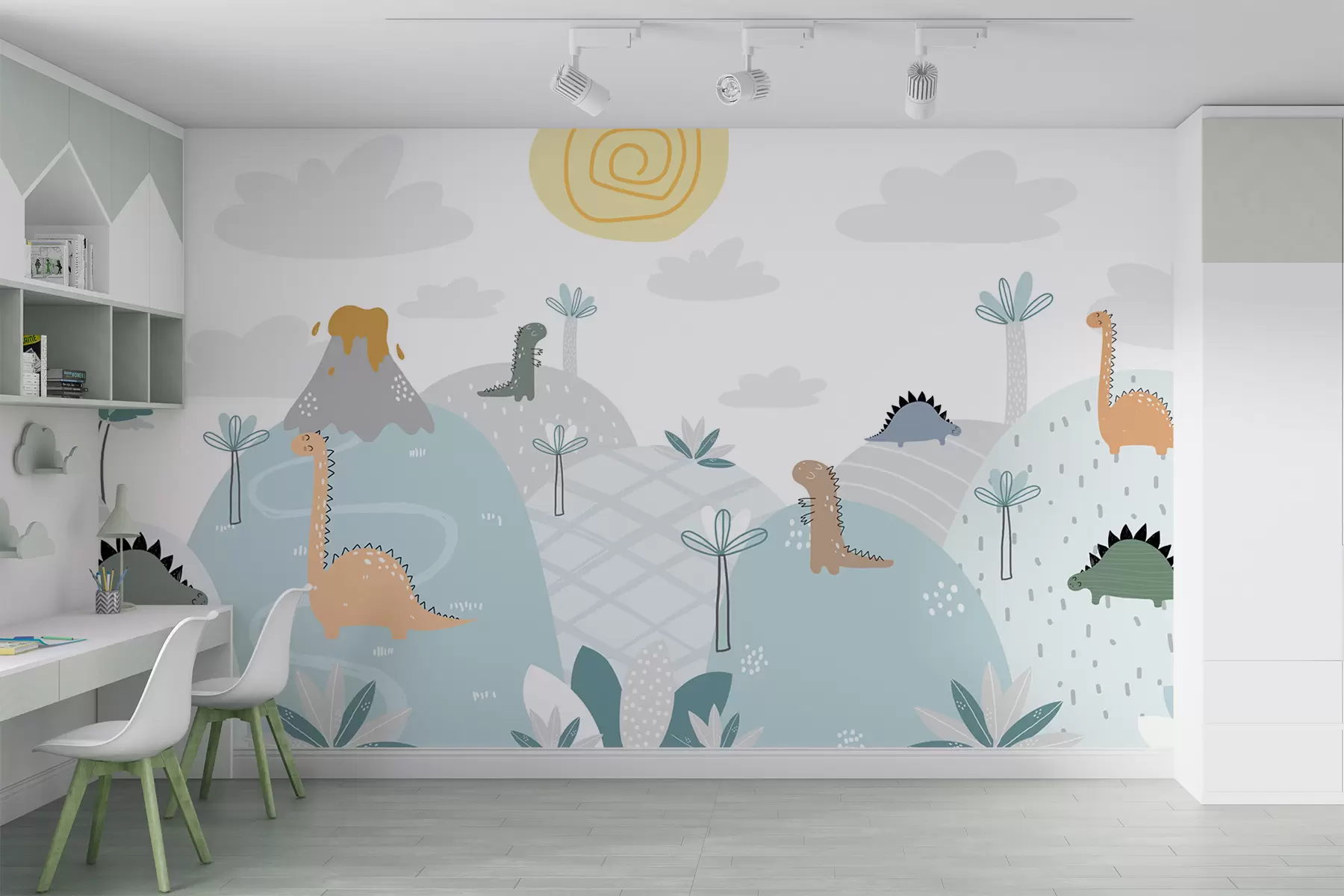 murales de pared mundo de los dinosaurios u96460