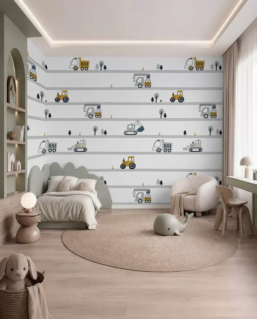 murales de pared Pequeños caminos de obras u96465