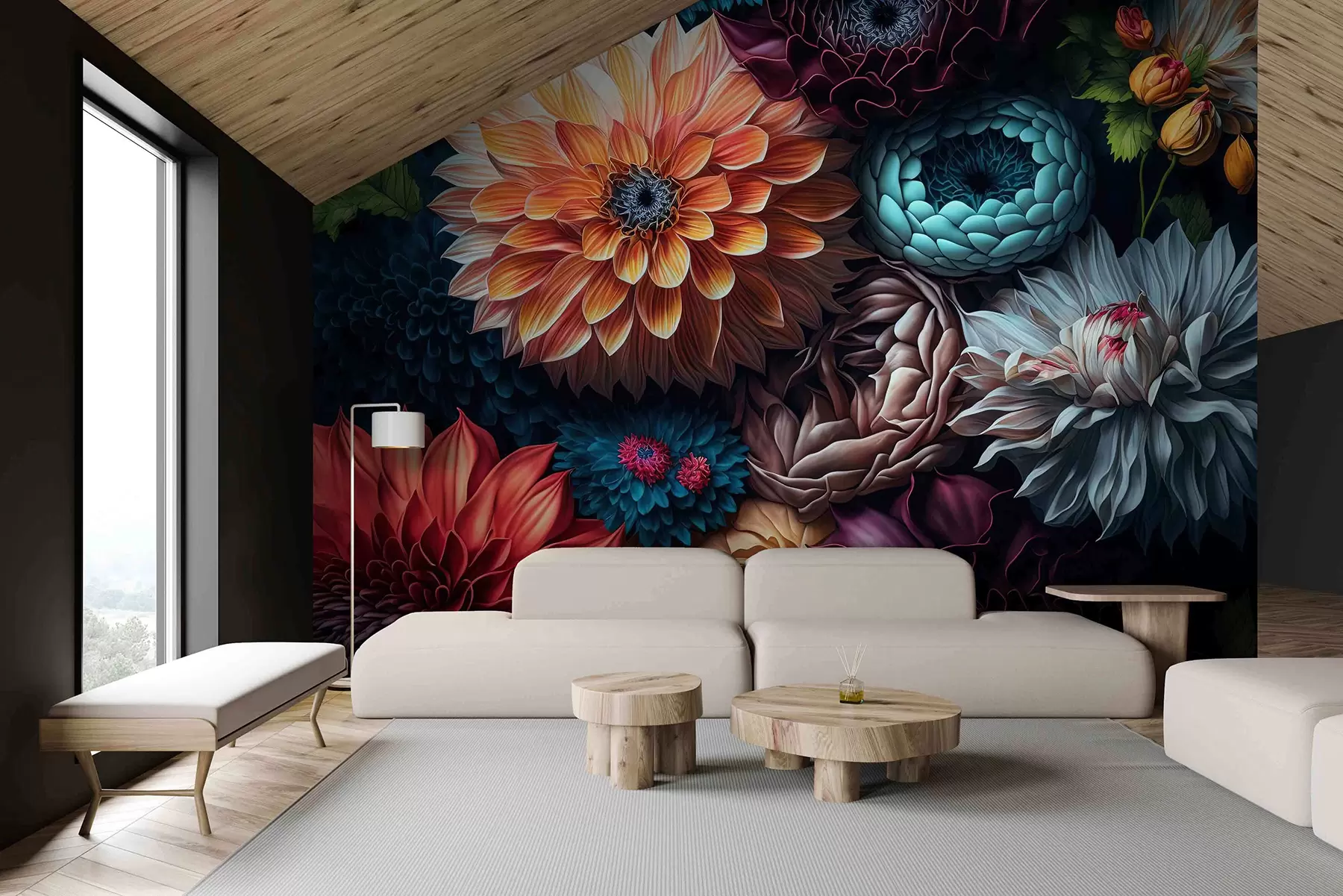 murales de pared Un ramo floreciente u96632