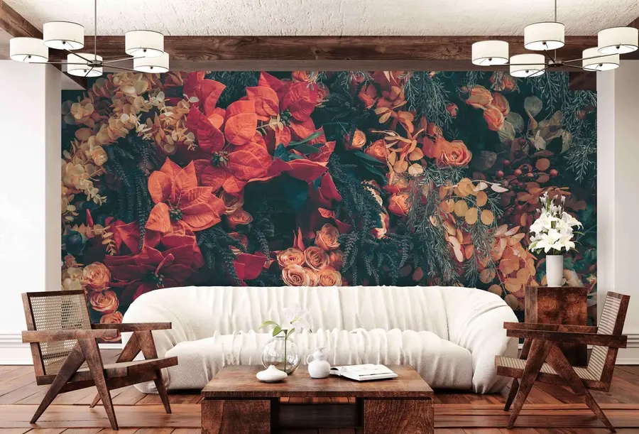 Murales de pared Ramo de cosecha de flores u96636 murales de pared Ramo de cosecha de flores u96636