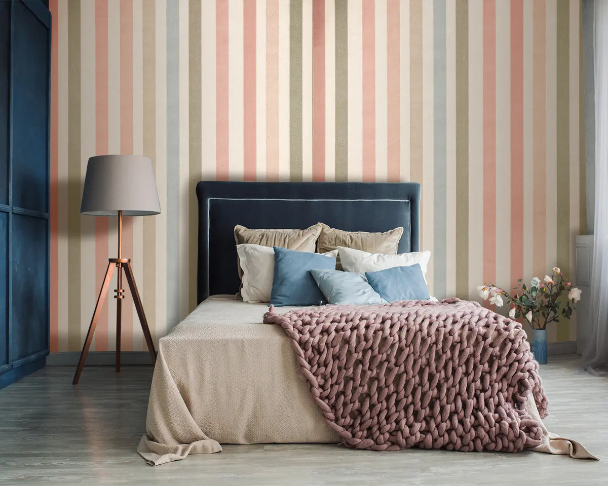 murales de pared Papel pintado a rayas u96795