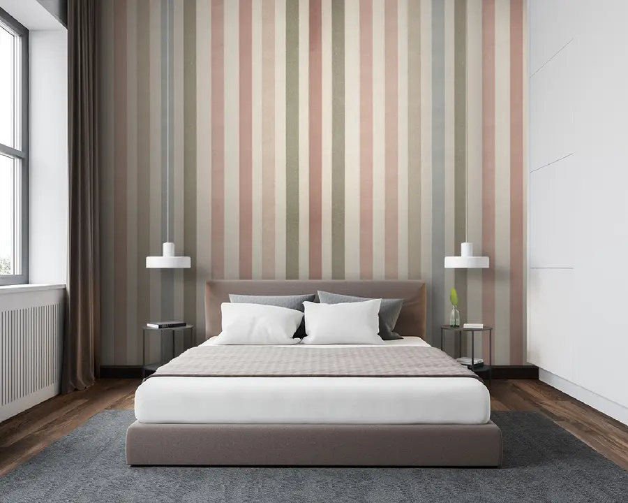 murales de pared Papel pintado a rayas u96795