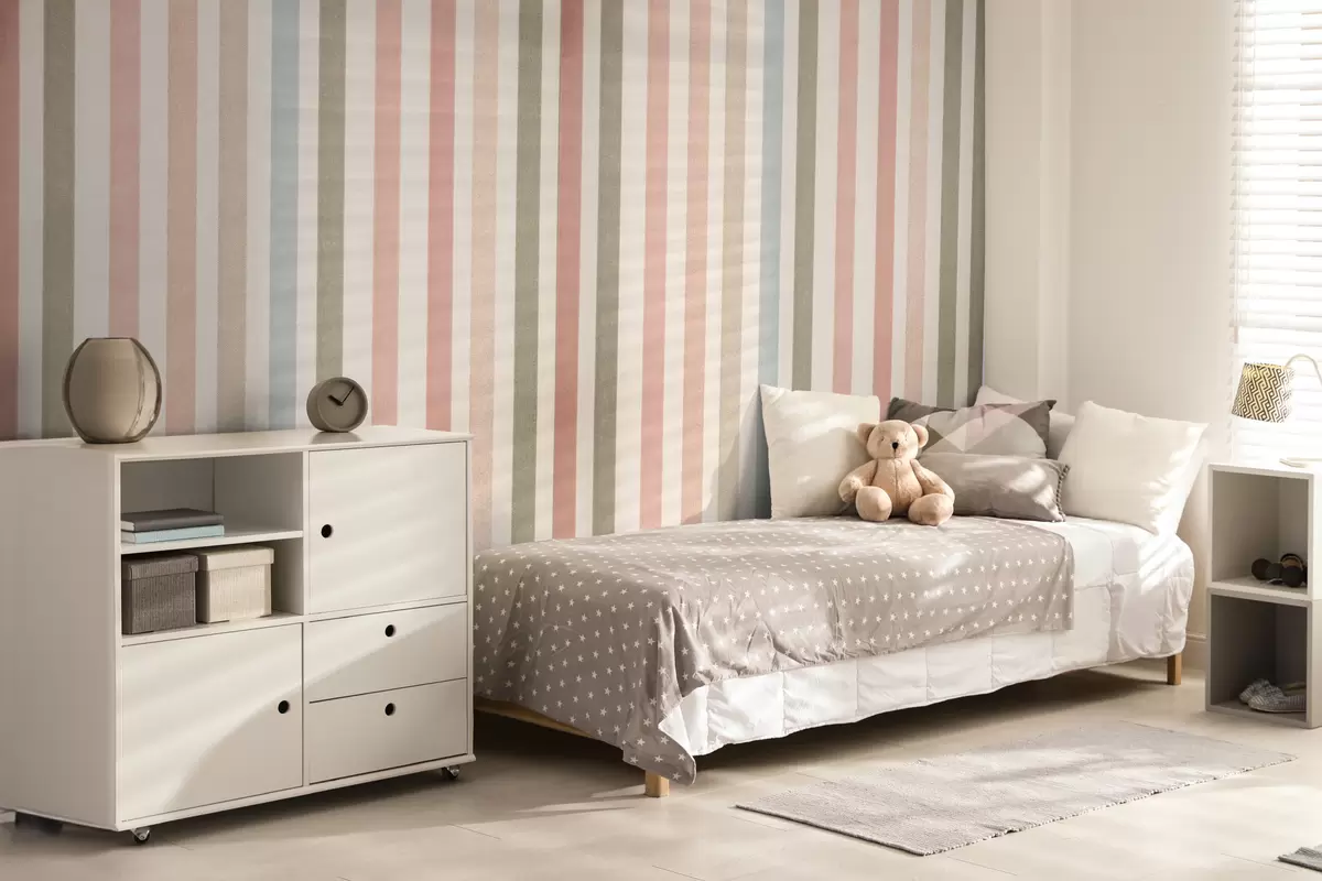 murales de pared Papel pintado a rayas u96795