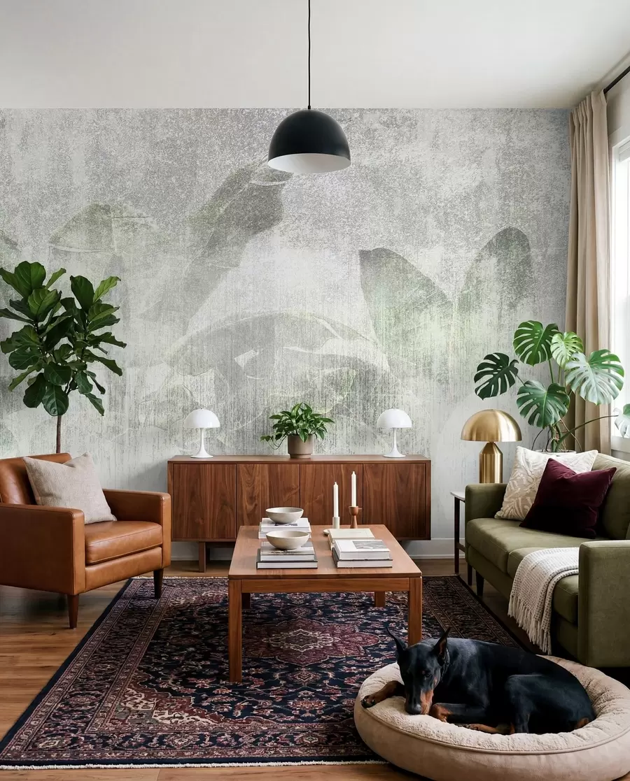 murales de pared Estilo loft de palmeras tropicales u97030