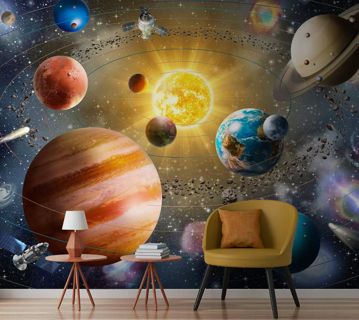 murales de pared Espacio encantador, sistema solar. u97222