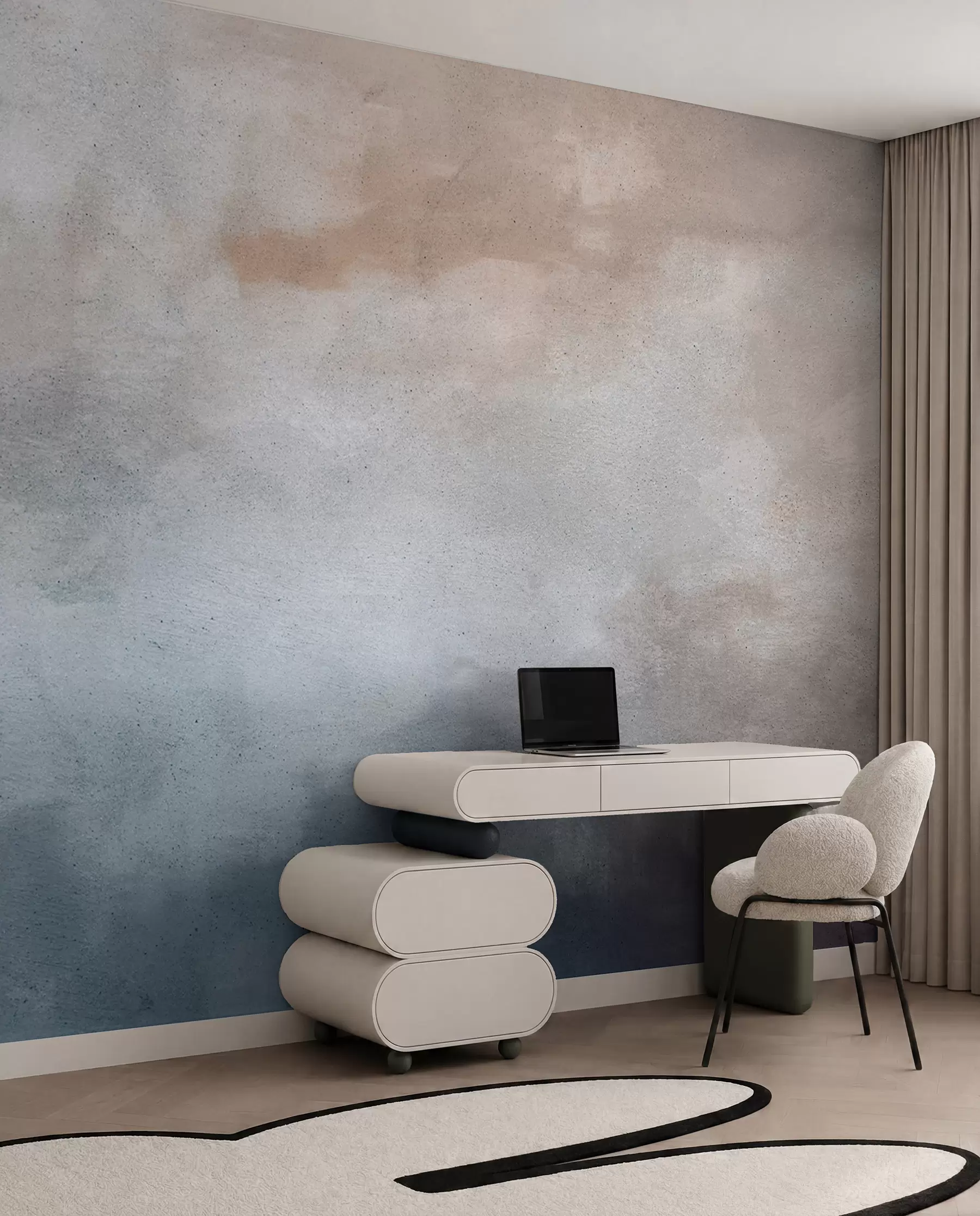 murales de pared Hormigón ahumado u97229