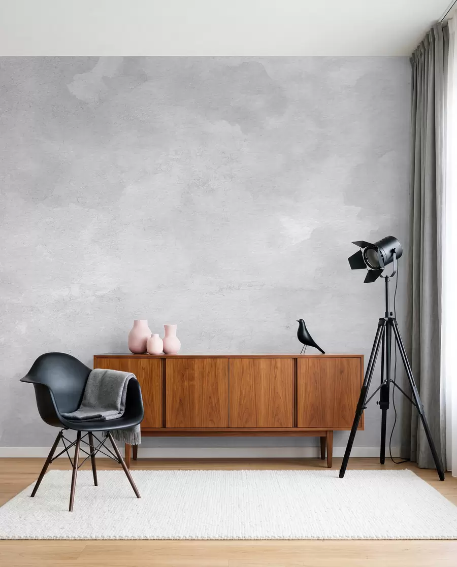 murales de pared Hormigón ahumado gris u97232
