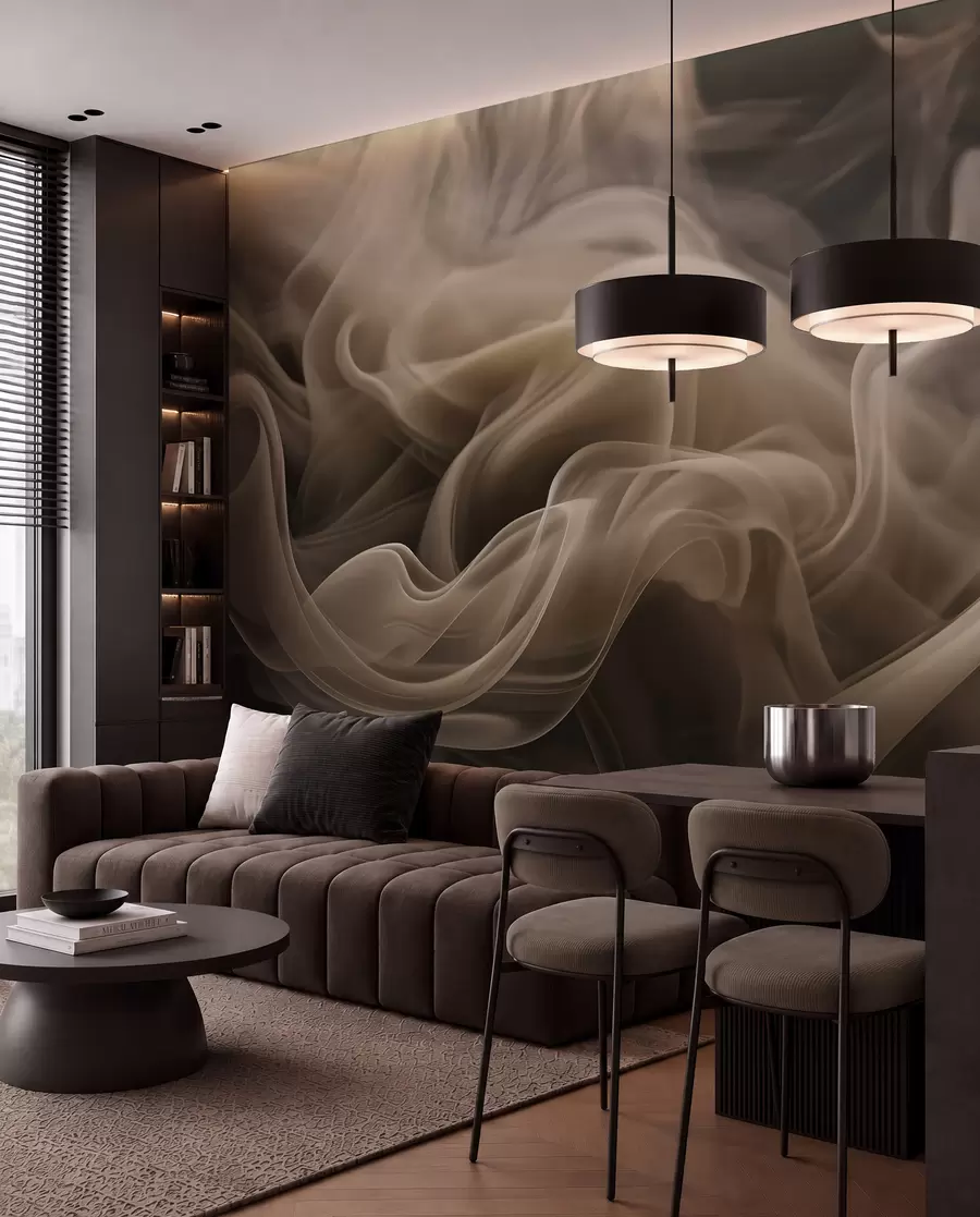 murales de pared Pliegues ahumados u96591