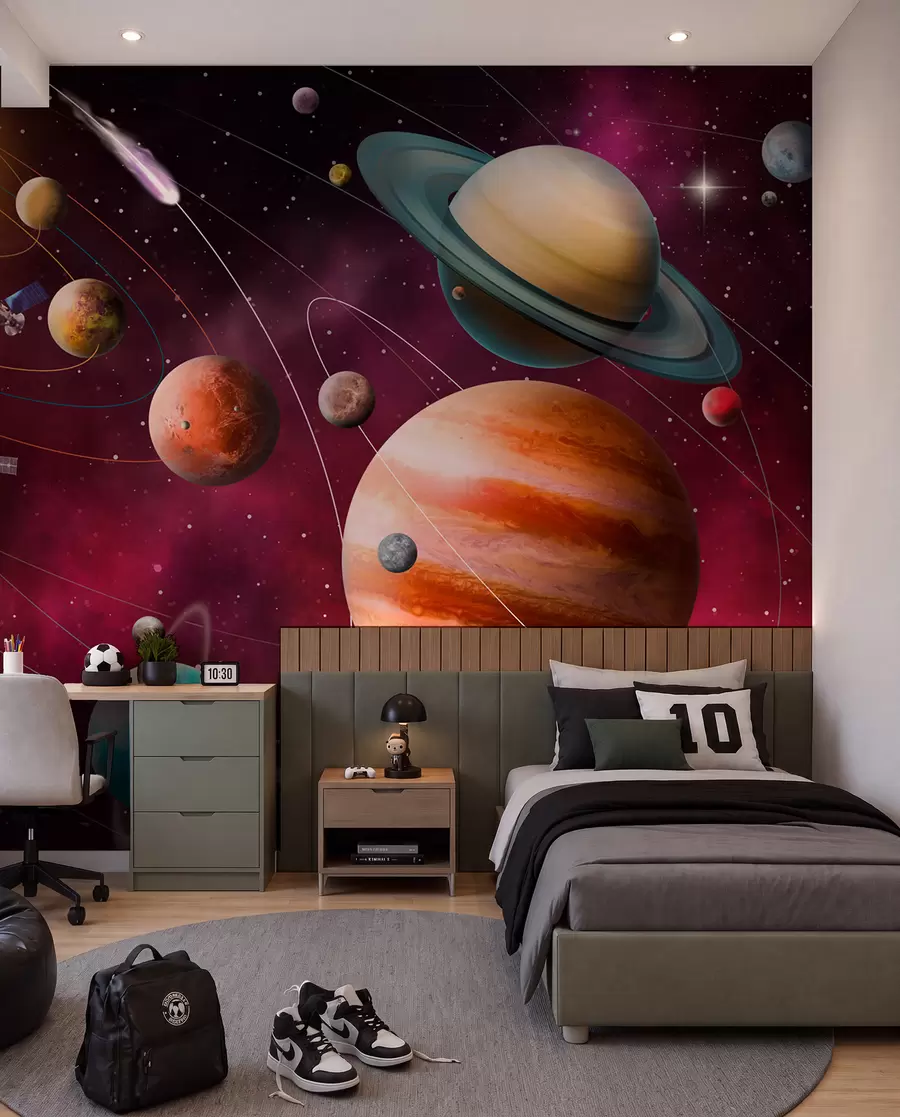 murales de pared Objetos espaciales del sistema solar u97423