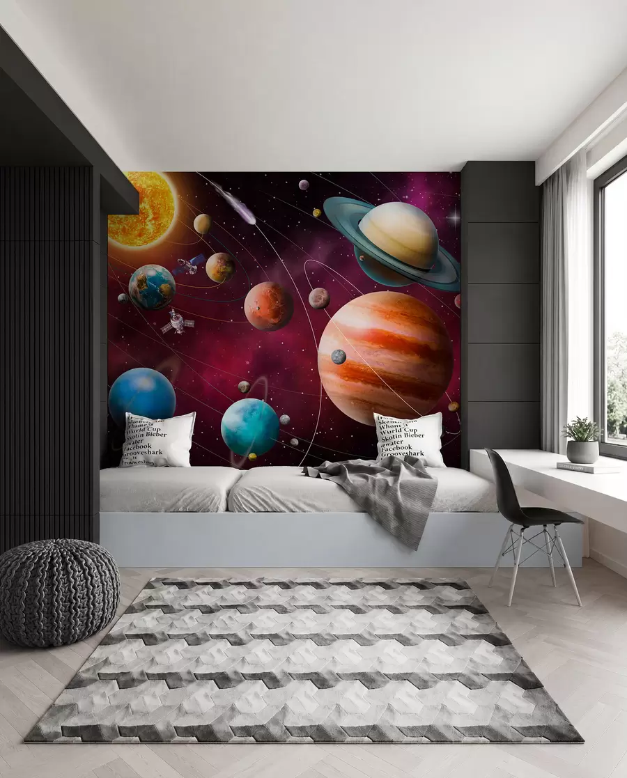 murales de pared Objetos espaciales del sistema solar u97423
