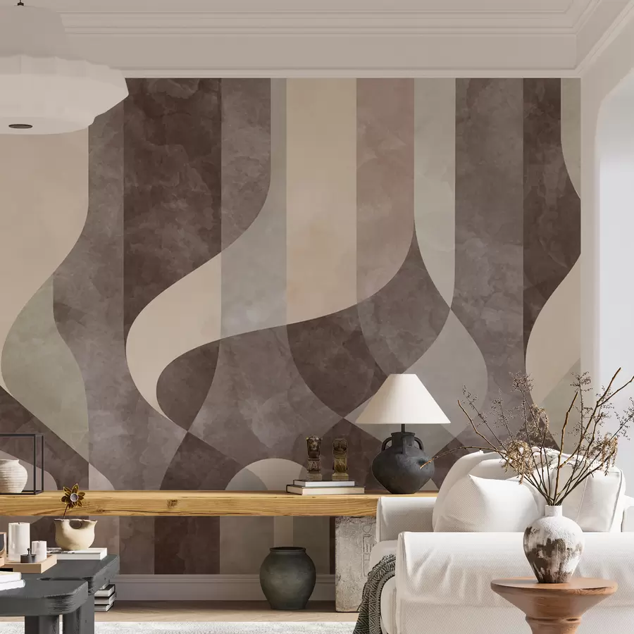 murales de pared Loft grunge de geometría abstracta moderna u97346