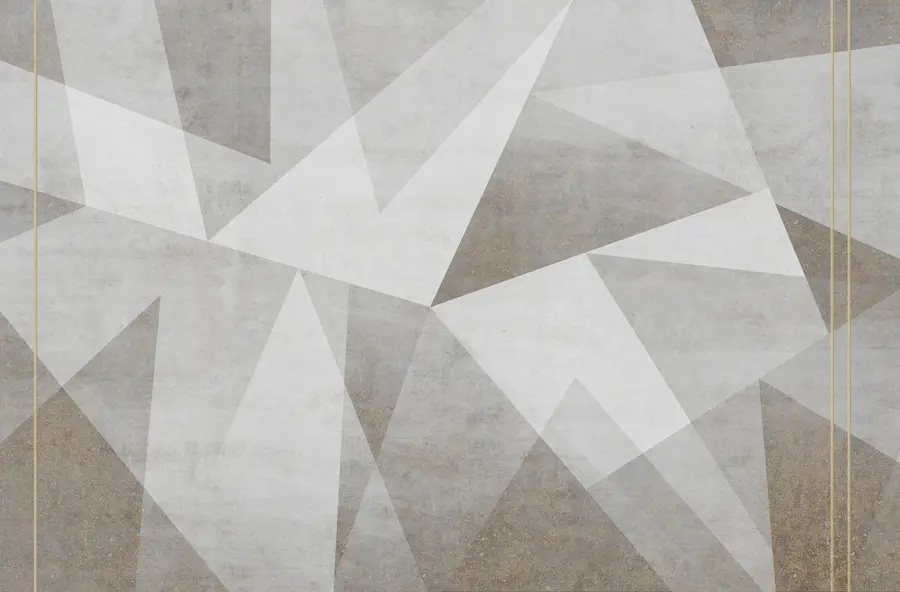 murales de pared Triángulos herméticos con líneas u97345