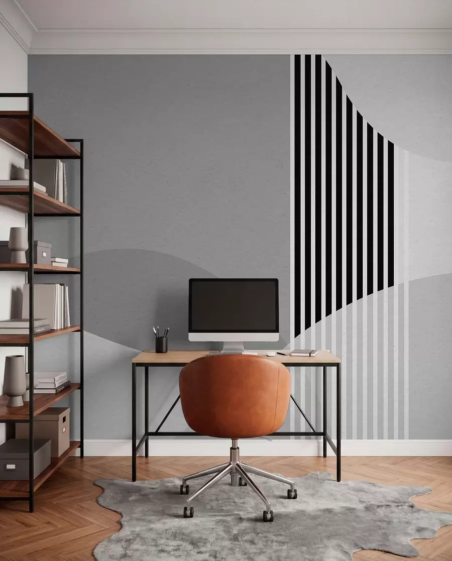 murales de pared Arcos retro en gris u74075v2