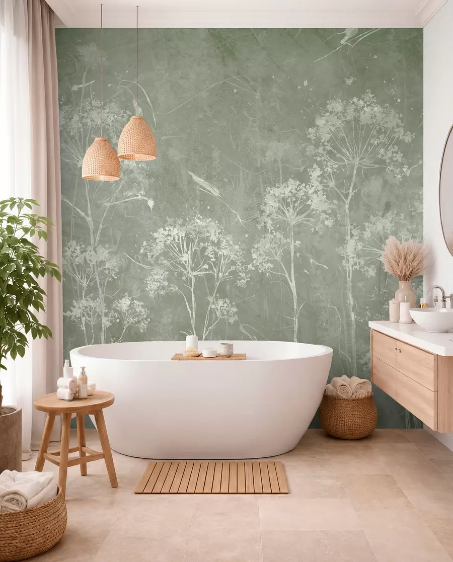 murales de pared Flores silvestres de estilo grunge u96551v1