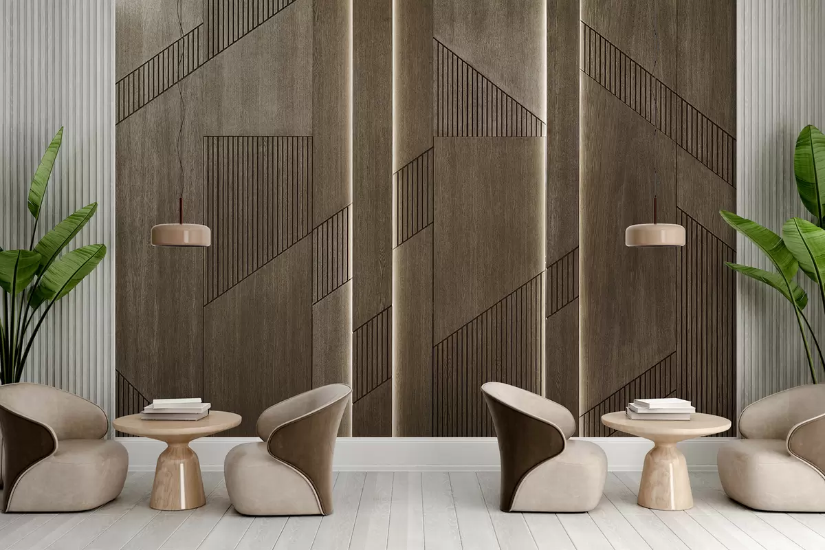 murales de pared Panel de madera u97555