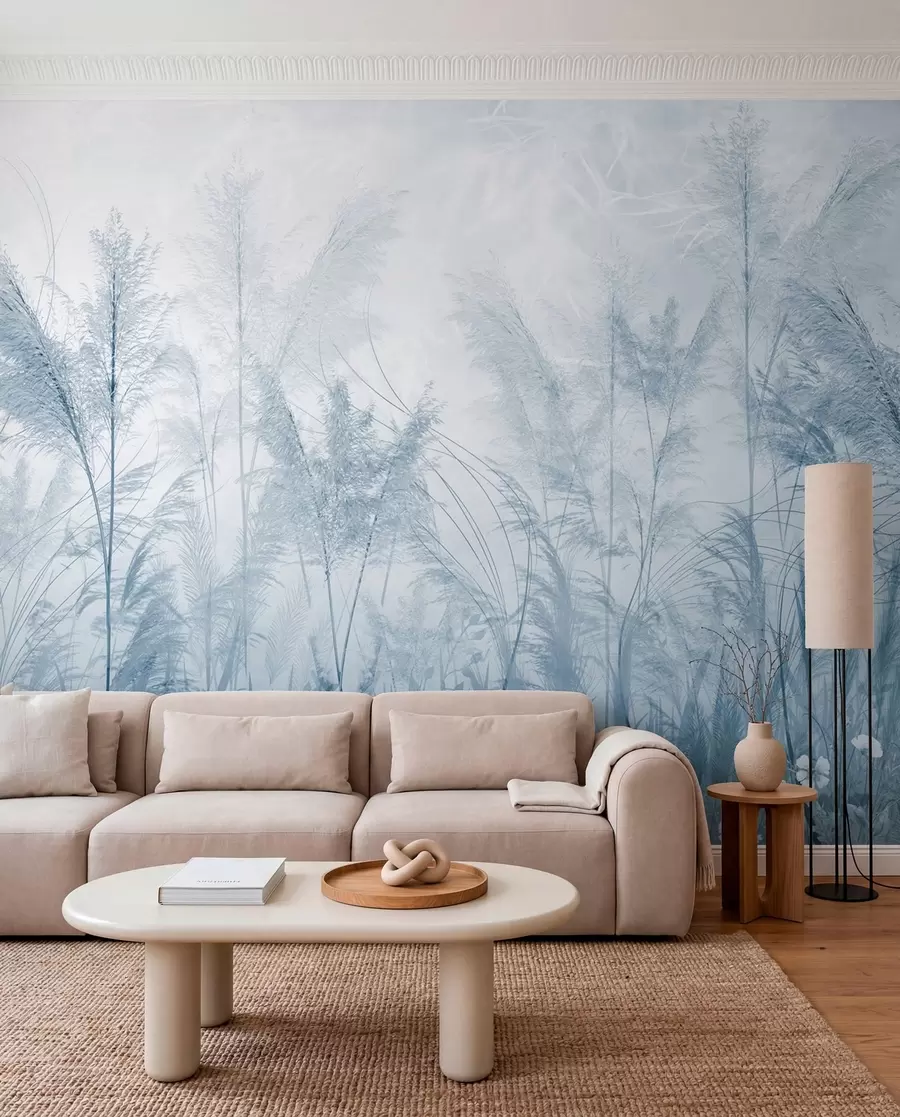 murales de pared Pradera pastel — Azul u93903v1