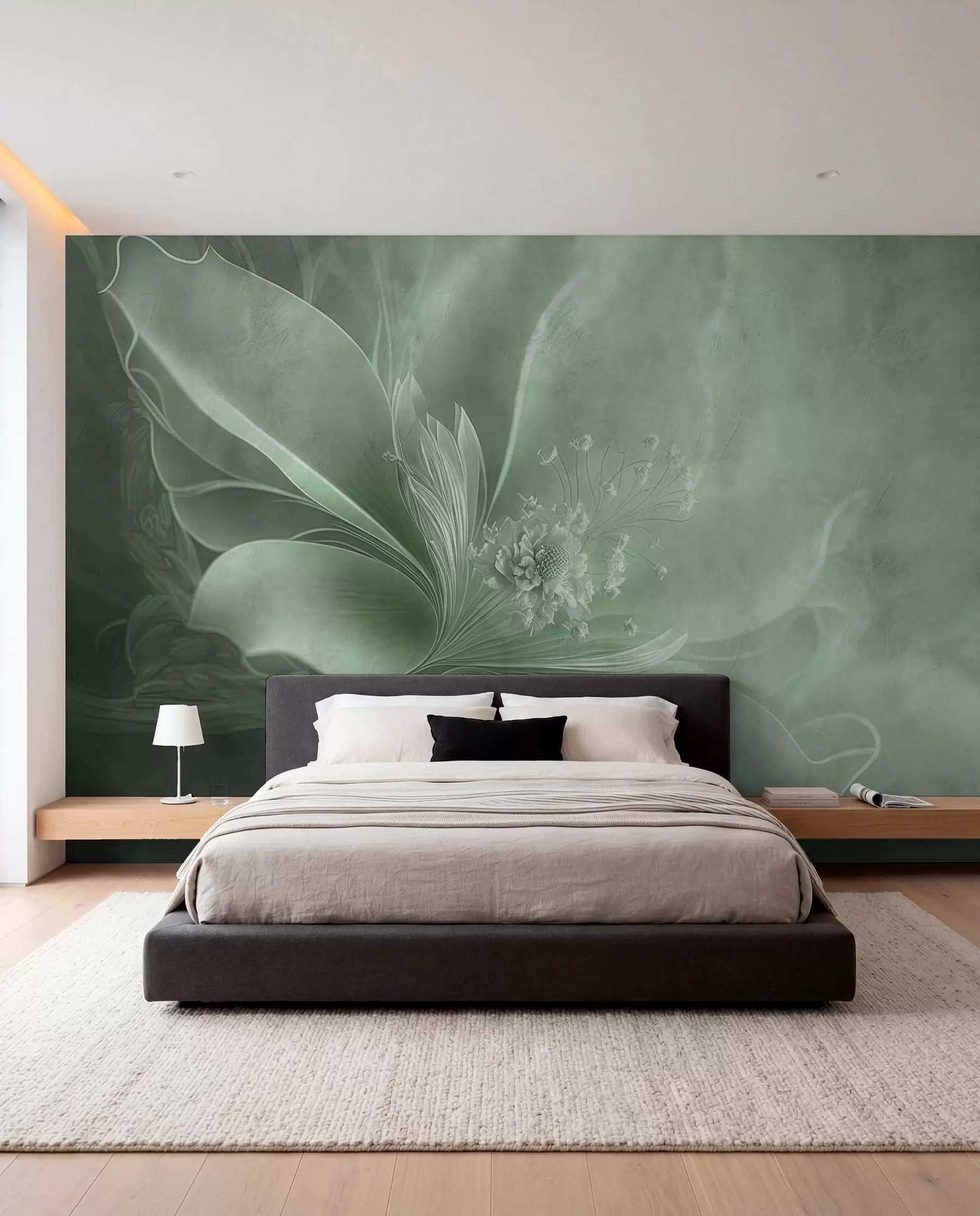 murales de pared Velo de pétalos salvia u93944v3