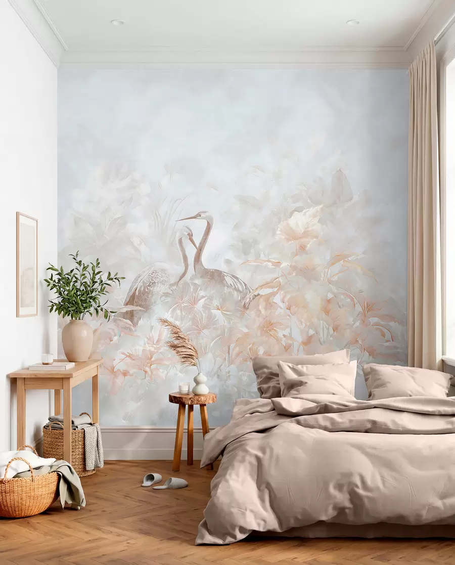 murales de pared Cigüeñas enamoradas u67508