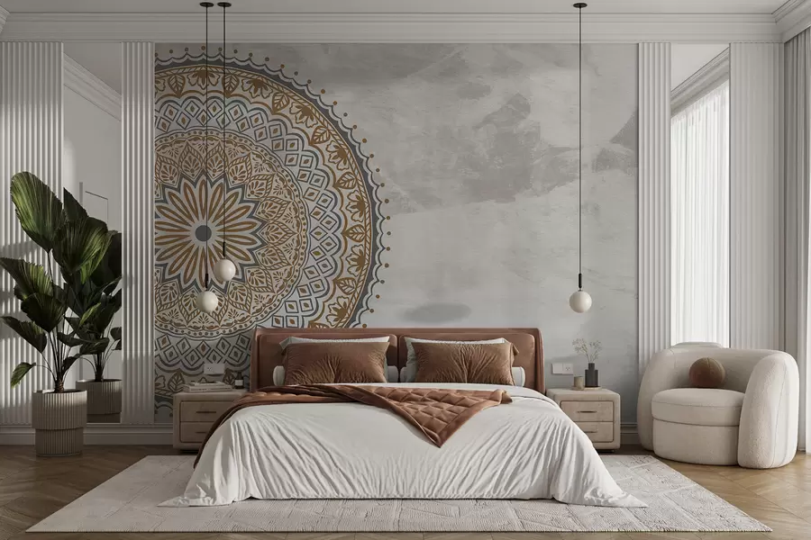 murales de pared Sinfonía otoñal del mandala u98495v1