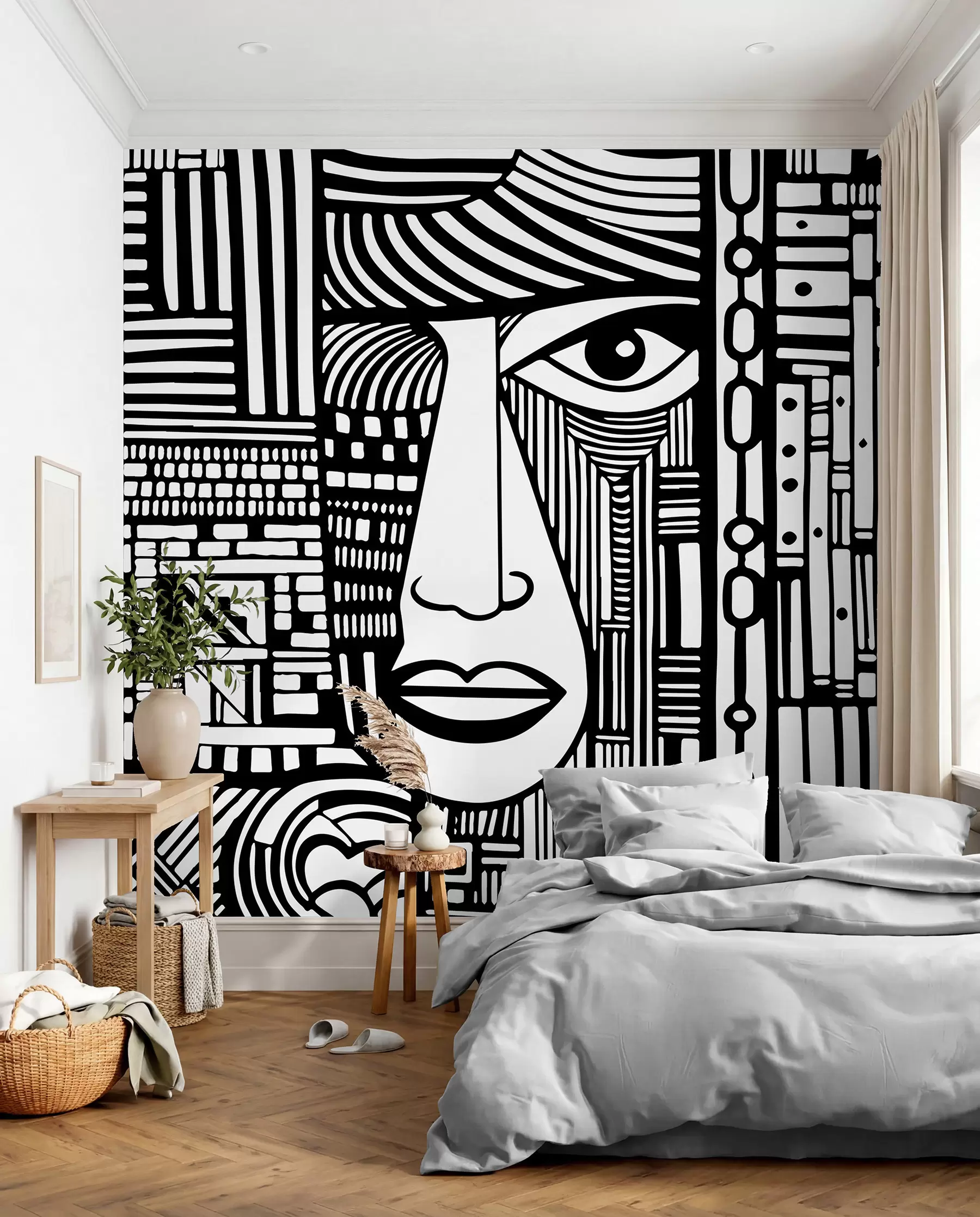 murales de pared Cara abstracta u98713