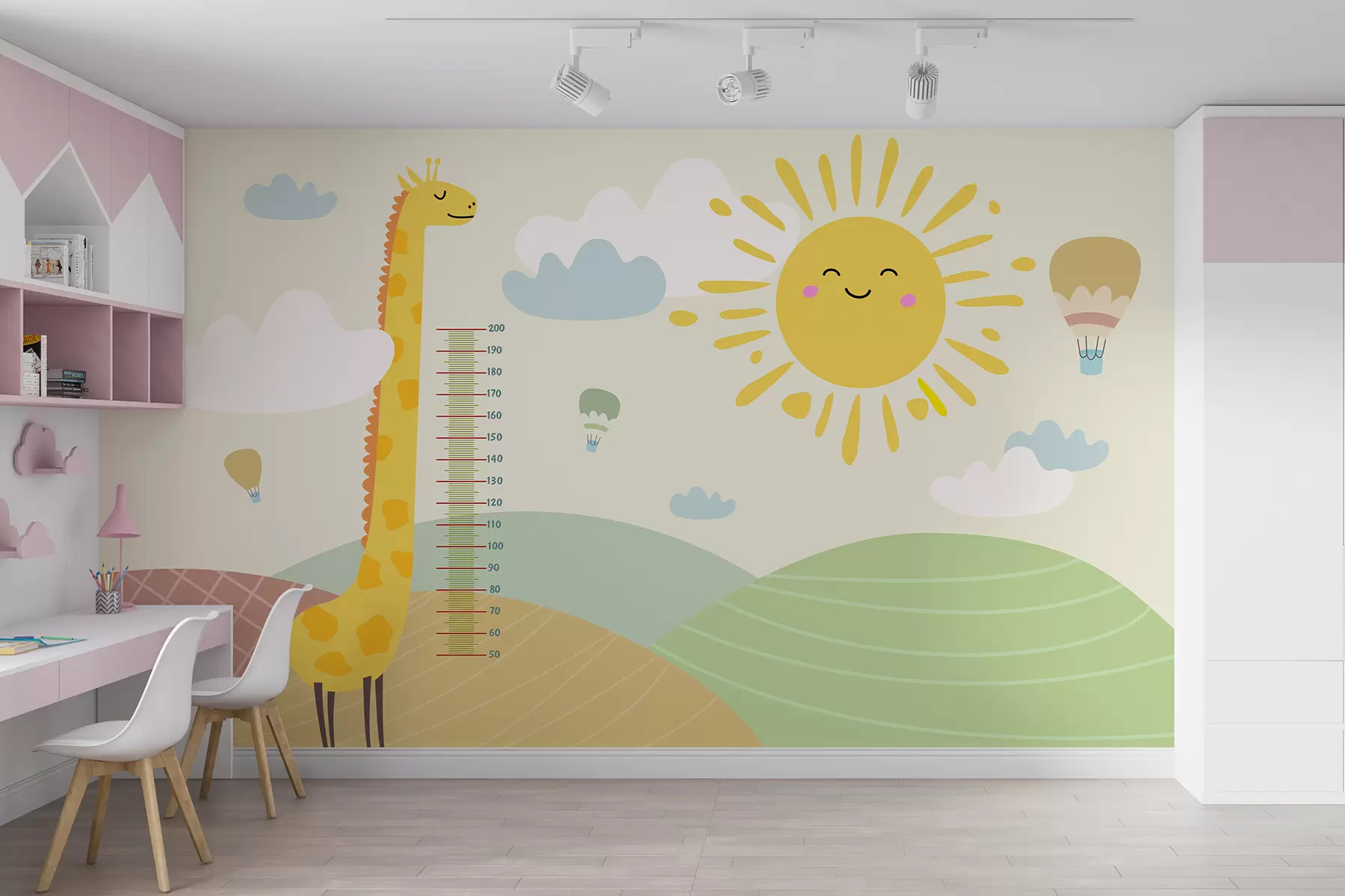 murales de pared Una alegre jirafa u98954