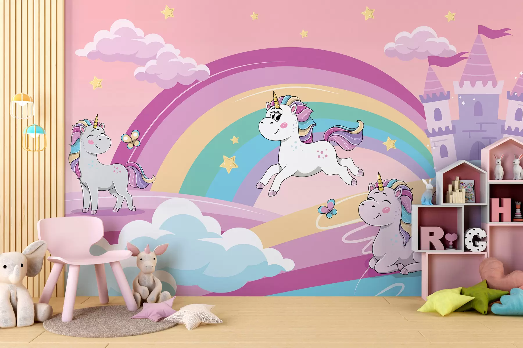 murales de pared El país de los unicornios u98583