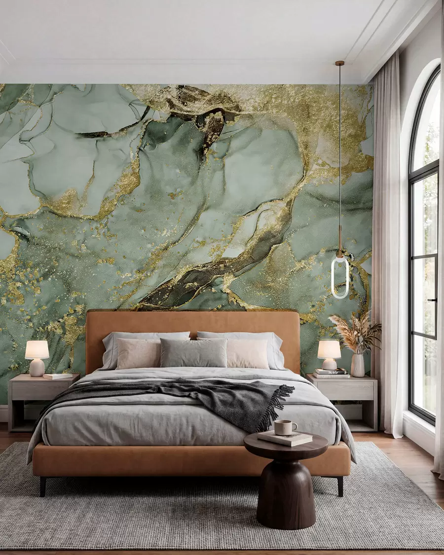 murales de pared Mármol verde u93578v2