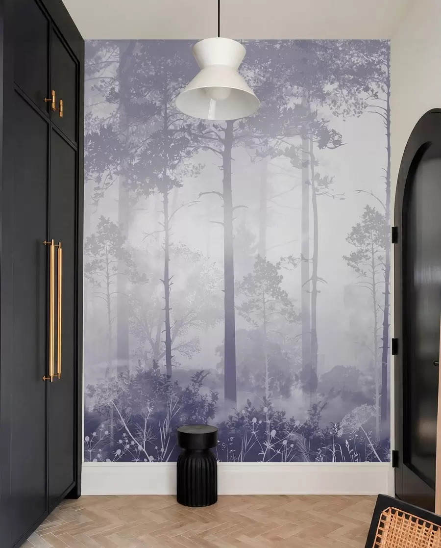 murales de pared Velo de bosque lila u94439v4
