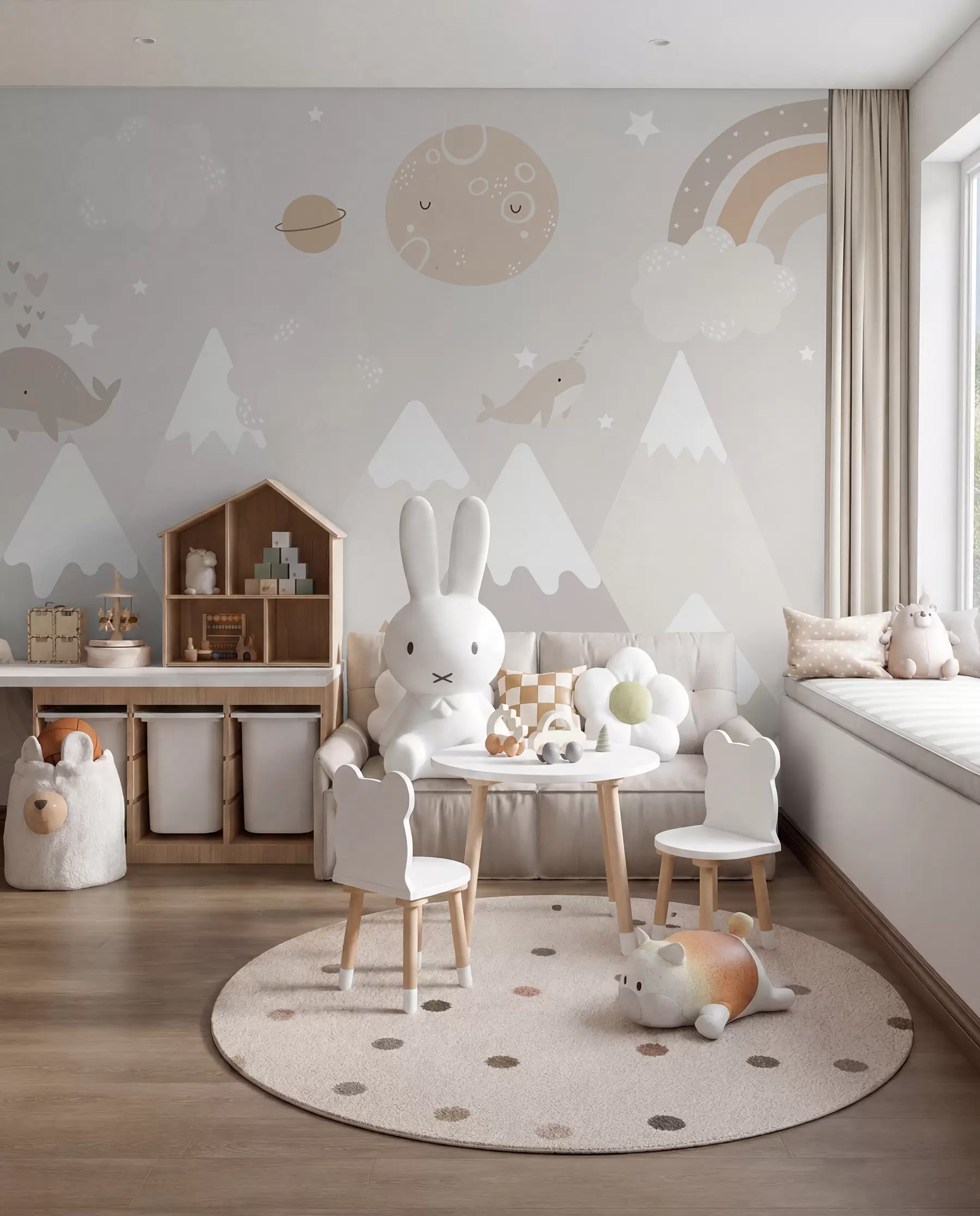 murales de pared Pequeños soñadores de montaña u99206
