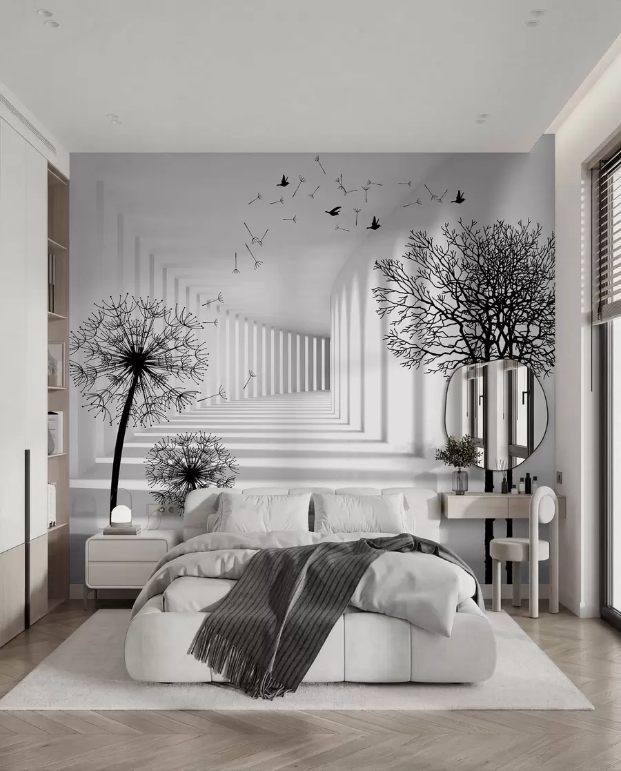 murales de pared Profundidad y luz u37803d1