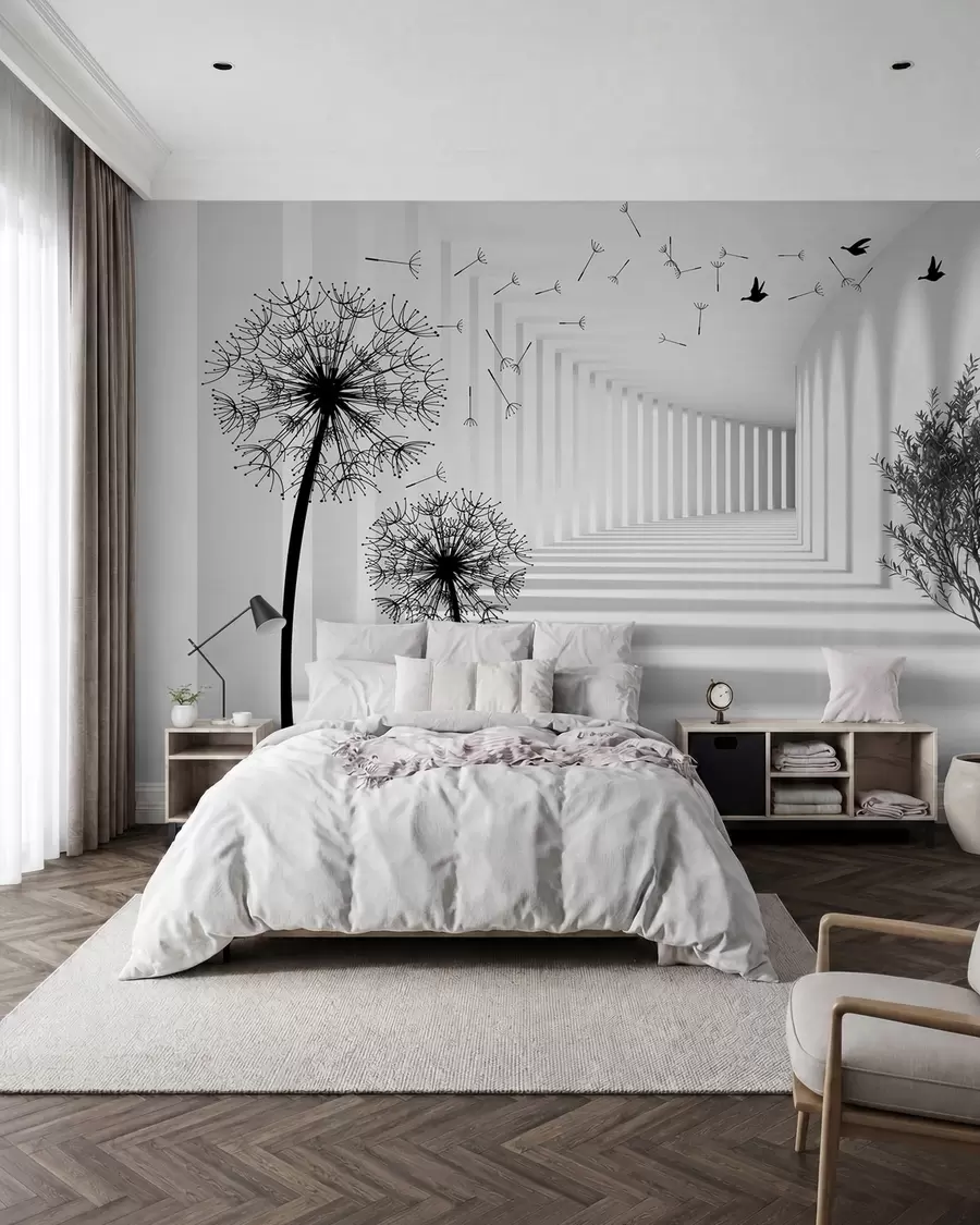 murales de pared Profundidad y luz u37803d2