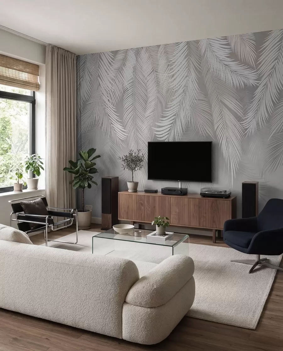 murales de pared Hojas de palmera colgantes u48556d2