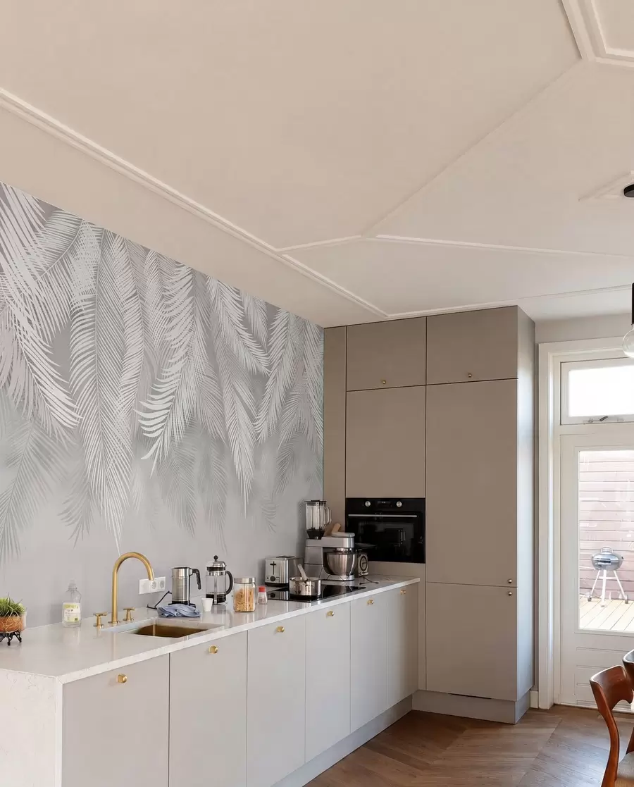 murales de pared Hojas de palmera colgantes u48556d2